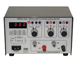 MODEL 632A WATT AND PHASE ANGLE METER